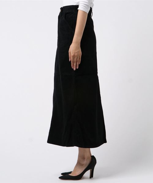 UNIVERSAL OVERALL(ユニバーサルオーバーオール)の「【UNIVERSAL OVERALL】 CORDUROY PAINTER SKIRT / U932721-A(スカート・レディース・ブラック/ベージュ/ブラウン/ネイビー・MEDIUM/LARGE)」の5枚目の写真