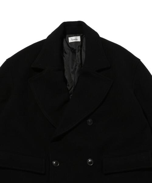 lownn コート coat ウール 黒 lownn コート coat ウール 黒