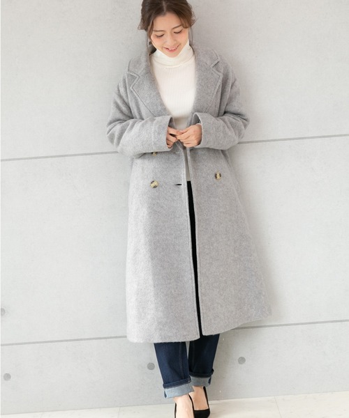 PREFERIR（プレフェリール）の「チェスター 裏 キルティングコート（チェスターコート・レディース・ベージュ/グレー/ネイビー・MEDIUM/LARGE）」の4枚目の写真