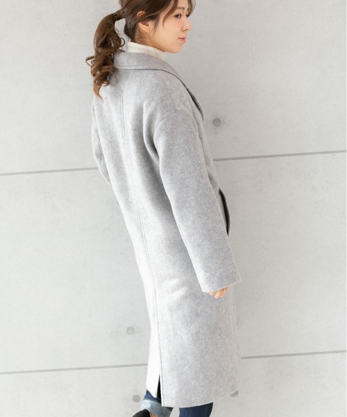 PREFERIR（プレフェリール）の「チェスター 裏 キルティングコート（チェスターコート・レディース・ベージュ/グレー/ネイビー・MEDIUM/LARGE）」の7枚目の写真