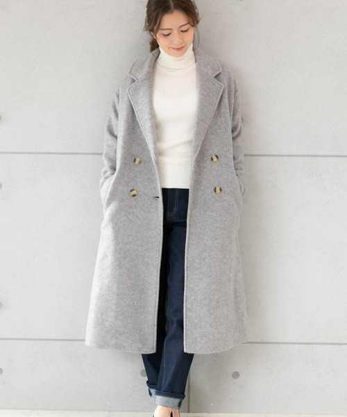 PREFERIR（プレフェリール）の「チェスター 裏 キルティングコート（チェスターコート・レディース・ベージュ/グレー/ネイビー・MEDIUM/LARGE）」の9枚目の写真