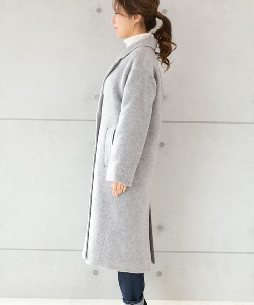 PREFERIR（プレフェリール）の「チェスター 裏 キルティングコート（チェスターコート・レディース・ベージュ/グレー/ネイビー・MEDIUM/LARGE）」の11枚目の写真