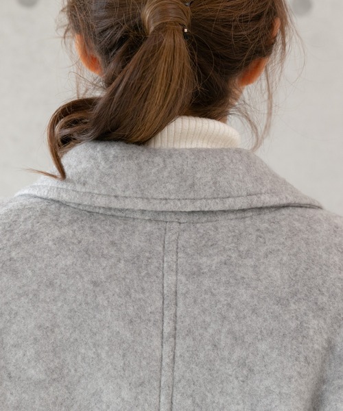 PREFERIR（プレフェリール）の「チェスター 裏 キルティングコート（チェスターコート・レディース・ベージュ/グレー/ネイビー・MEDIUM/LARGE）」の14枚目の写真