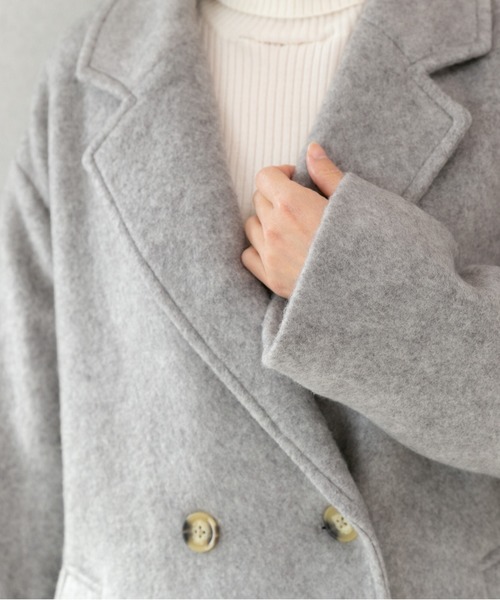 PREFERIR（プレフェリール）の「チェスター 裏 キルティングコート（チェスターコート・レディース・ベージュ/グレー/ネイビー・MEDIUM/LARGE）」の15枚目の写真