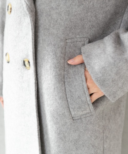 PREFERIR（プレフェリール）の「チェスター 裏 キルティングコート（チェスターコート・レディース・ベージュ/グレー/ネイビー・MEDIUM/LARGE）」の16枚目の写真