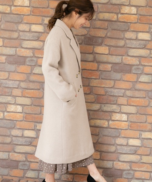 PREFERIR（プレフェリール）の「チェスター 裏 キルティングコート（チェスターコート・レディース・ベージュ/グレー/ネイビー・MEDIUM/LARGE）」の19枚目の写真