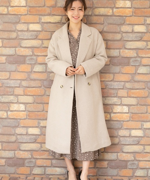 PREFERIR（プレフェリール）の「チェスター 裏 キルティングコート（チェスターコート・レディース・ベージュ/グレー/ネイビー・MEDIUM/LARGE）」の20枚目の写真