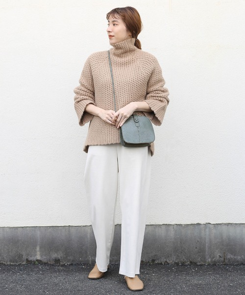 select MOCA(セレクトモカ)の「クロコショルダーバッグ(ショルダーバッグ・レディース・ブラック/ライトベージュ/モスグリーン・FREE)」の6枚目の写真