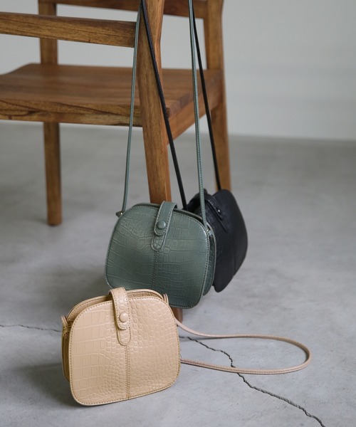 select MOCA(セレクトモカ)の「クロコショルダーバッグ(ショルダーバッグ・レディース・ブラック/ライトベージュ/モスグリーン・FREE)」の13枚目の写真