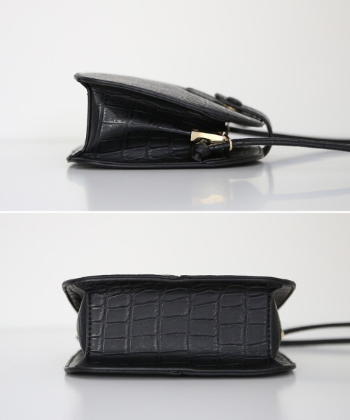 select MOCA(セレクトモカ)の「クロコショルダーバッグ(ショルダーバッグ・レディース・ブラック/ライトベージュ/モスグリーン・FREE)」の17枚目の写真