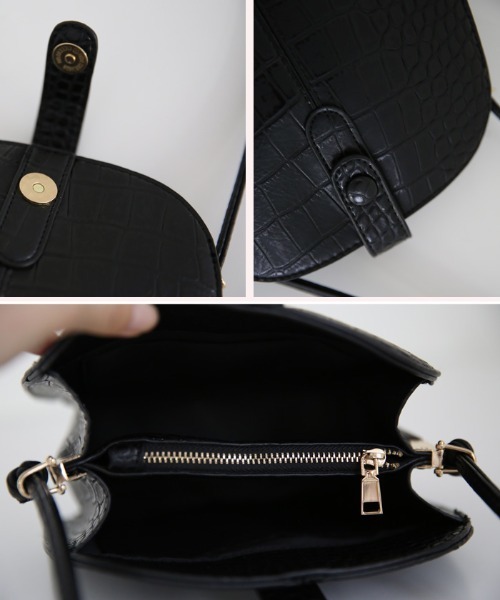 select MOCA(セレクトモカ)の「クロコショルダーバッグ(ショルダーバッグ・レディース・ブラック/ライトベージュ/モスグリーン・FREE)」の18枚目の写真