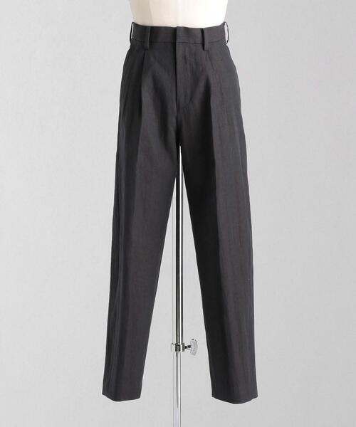 LOEFF（ロエフ）＞ キャンバス タックパンツリネン混 レディース