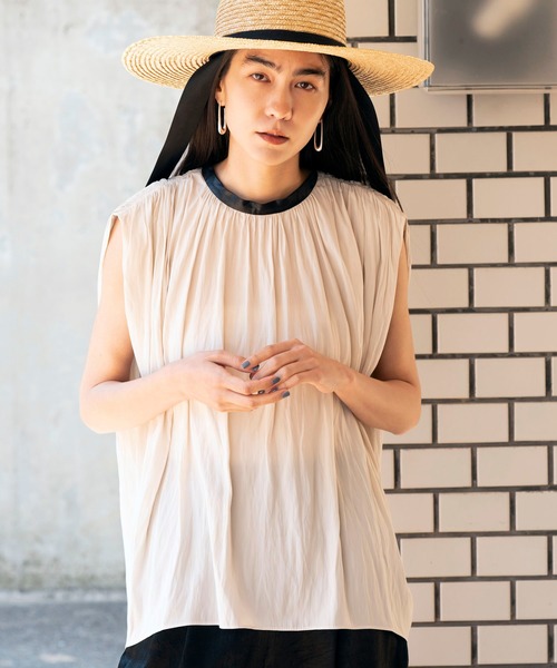 MAISON SPECIAL ギャザー2WAYスリーブトップス ◎GISELe 9月号掲載:ギャザー2WAYスリーブトップス【MAISON