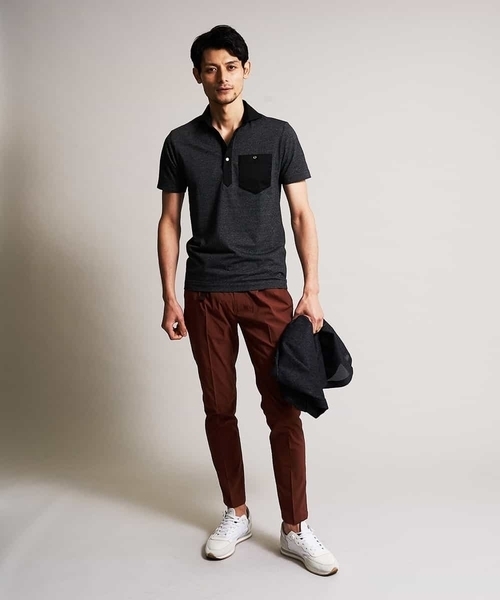 MICHEL KLEIN HOMME (ミッシェルクランオム)の「パンツ(タイプライターSY)(その他パンツ・メンズ・オレンジ/ネイビー/ライトグレー・MEDIUM/LARGE/X-LARGE/50)」の22枚目の写真