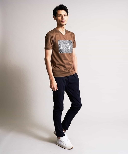 MICHEL KLEIN HOMME (ミッシェルクランオム)の「パンツ(タイプライターSY)(その他パンツ・メンズ・オレンジ/ネイビー/ライトグレー・MEDIUM/LARGE/X-LARGE/50)」の9枚目の写真