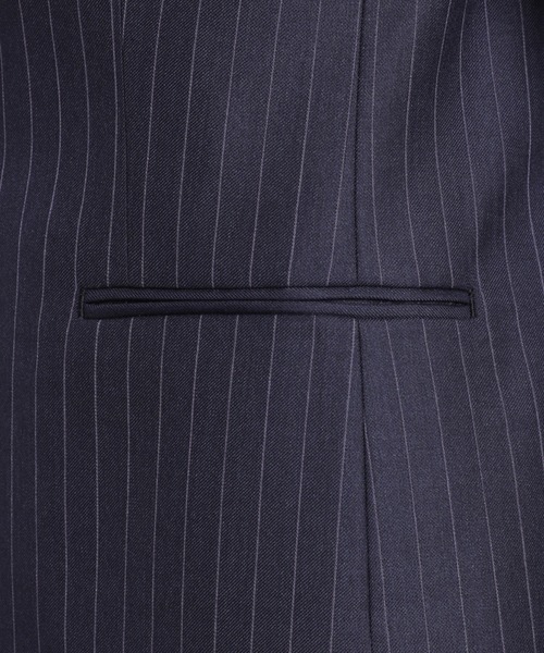 Loro Piana(ロロ・ピアーナ)の「《INEDIT》シルクウールストライプジャケット《Loro Piana》(スーツジャケット・レディース・チャコールグレー/ネイビー・9号/11号/7号/5号)」の6枚目の写真