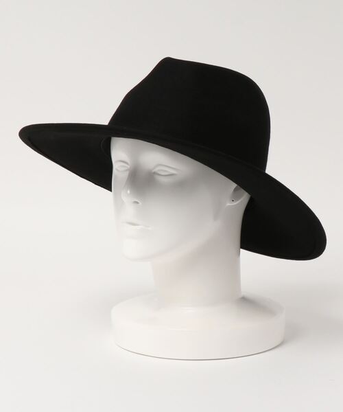 DouDou（ドゥドゥ）の「ウール100HAT（ハット・レディース・ブラック/ブラウン・FREE）」の2枚目の写真