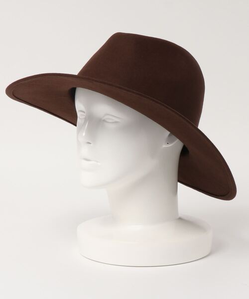 DouDou（ドゥドゥ）の「ウール100HAT（ハット・レディース・ブラック/ブラウン・FREE）」の4枚目の写真