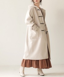 Bab | 【WEB限定】ロングフーディーダッフルコート(ダッフルコート)