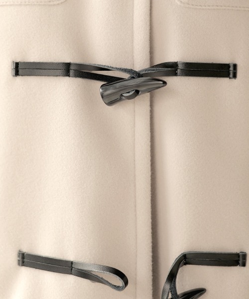 Bab（バブ）の「【WEB限定】ロングフーディーダッフルコート（ダッフルコート・レディース・ブラック/ベージュ/アイボリー・38）」の14枚目の写真