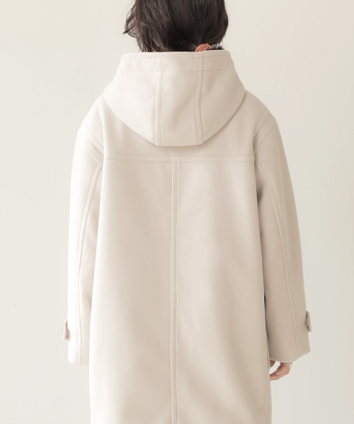 Bab（バブ）の「【WEB限定】ロングフーディーダッフルコート（ダッフルコート・レディース・ブラック/ベージュ/アイボリー・38）」の15枚目の写真