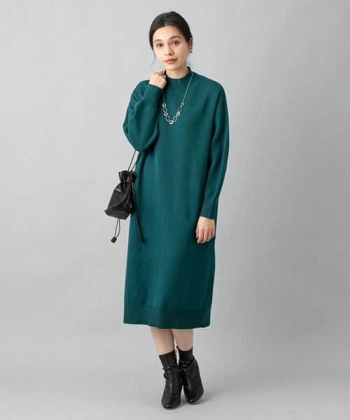 prose verse(プロズヴェール)の「バックスリットニットワンピ(ワンピース・レディース・キャメル/グレー/グリーン/ブラック・フリ-)」の20枚目の写真