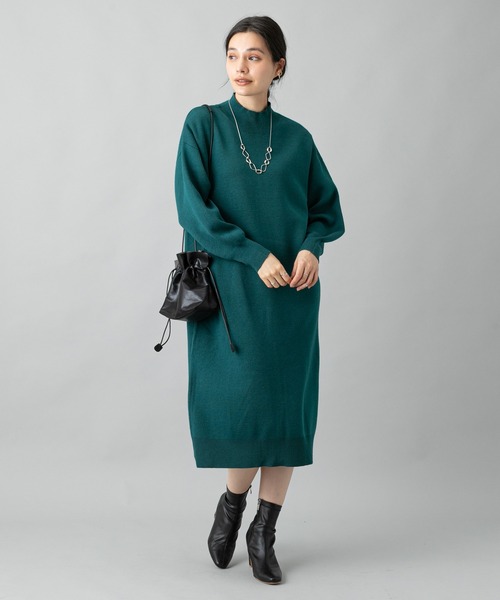 prose verse(プロズヴェール)の「バックスリットニットワンピ(ワンピース・レディース・キャメル/グレー/グリーン/ブラック・フリ-)」の21枚目の写真