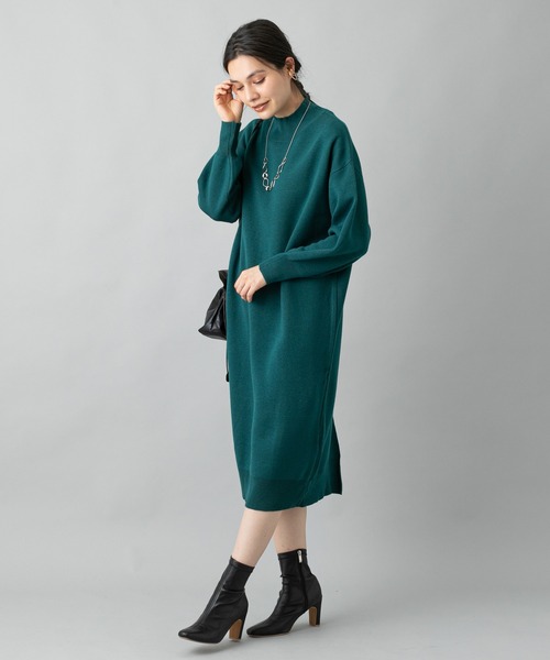 prose verse(プロズヴェール)の「バックスリットニットワンピ(ワンピース・レディース・キャメル/グレー/グリーン/ブラック・フリ-)」の22枚目の写真