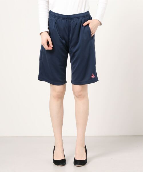 le coq sportif（ルコックスポルティフ）の「ルコックスポルティフ ハーフパンツ（その他パンツ・レディース・ネイビー/ブラック・L/XL/S/M）」の2枚目の写真