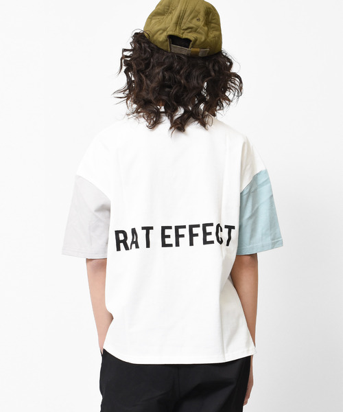 RAT EFFECT(ラットエフェクト)の「バックプリントビッグTシャツ(Tシャツ/カットソー・キッズ・チャコールグレー/ライトグレー/ライトブルー/ブラック/ベージュ/オフホワイト・120/130/140/150/160)」の2枚目の写真
