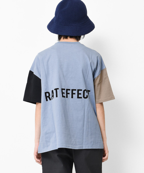 RAT EFFECT(ラットエフェクト)の「バックプリントビッグTシャツ(Tシャツ/カットソー・キッズ・チャコールグレー/ライトグレー/ライトブルー/ブラック/ベージュ/オフホワイト・120/130/140/150/160)」の6枚目の写真