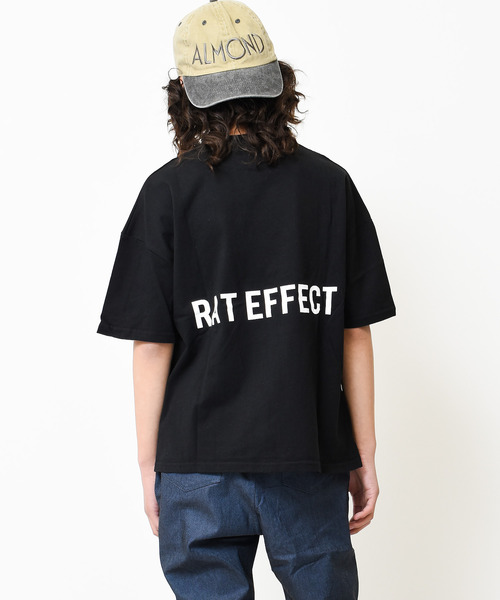 RAT EFFECT(ラットエフェクト)の「バックプリントビッグTシャツ(Tシャツ/カットソー・キッズ・チャコールグレー/ライトグレー/ライトブルー/ブラック/ベージュ/オフホワイト・120/130/140/150/160)」の3枚目の写真