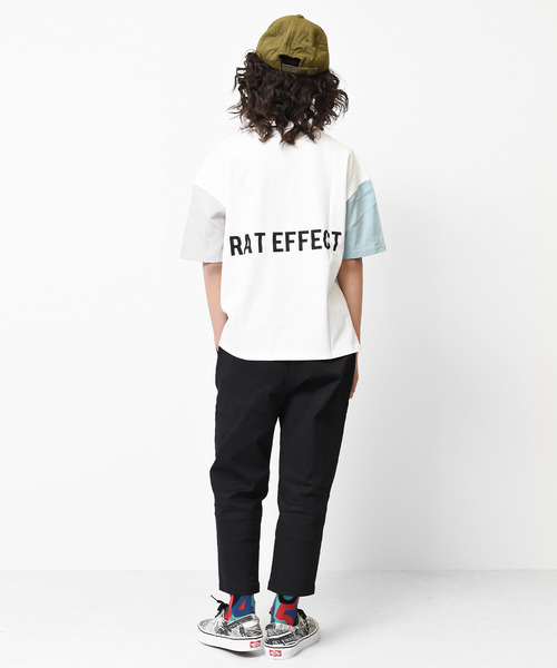 RAT EFFECT(ラットエフェクト)の「バックプリントビッグTシャツ(Tシャツ/カットソー・キッズ・チャコールグレー/ライトグレー/ライトブルー/ブラック/ベージュ/オフホワイト・120/130/140/150/160)」の17枚目の写真