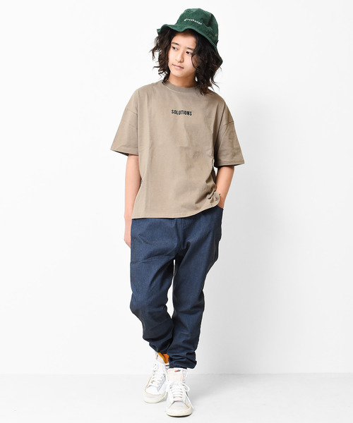 RAT EFFECT(ラットエフェクト)の「バックプリントビッグTシャツ(Tシャツ/カットソー・キッズ・チャコールグレー/ライトグレー/ライトブルー/ブラック/ベージュ/オフホワイト・120/130/140/150/160)」の18枚目の写真