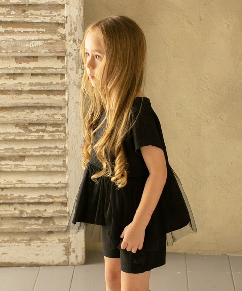 Rora(ローラ)の「メル トップス(2color)(Tシャツ/カットソー・キッズ・ブラック/ホワイト・140/120/100/130/110)」の11枚目の写真