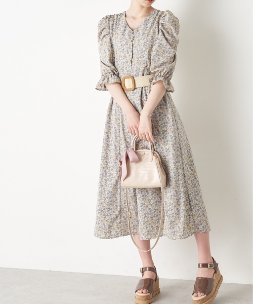 OLIVE des OLIVE（オリーブデオリーブ）の「スカーフ付きガマ口ショルダー（ショルダーバッグ・レディース・ゴールド/ライトブラウン/ベージュ系その他・FREE）」の8枚目の写真