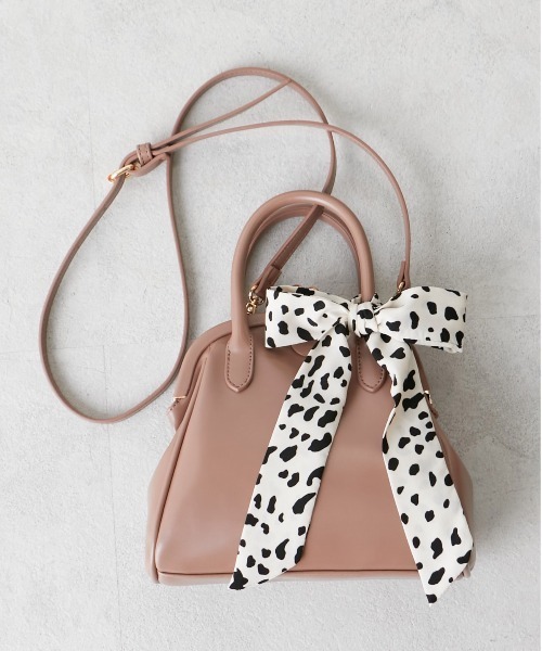 OLIVE des OLIVE（オリーブデオリーブ）の「スカーフ付きガマ口ショルダー（ショルダーバッグ・レディース・ゴールド/ライトブラウン/ベージュ系その他・FREE）」の14枚目の写真