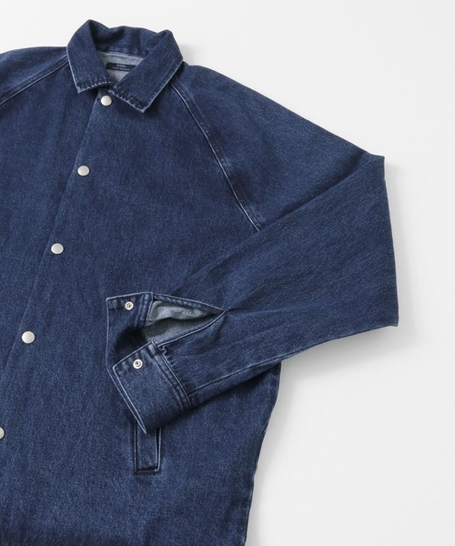 ITEMS URBANRESEARCH（アイテムズ アーバンリサーチ）の「デニムコーチジャケット（デニムジャケット・メンズ・ブラック/オフホワイト/ブルー・MEDIUM/LARGE）」の15枚目の写真