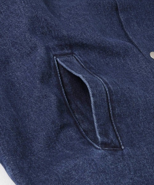 ITEMS URBANRESEARCH（アイテムズ アーバンリサーチ）の「デニムコーチジャケット（デニムジャケット・メンズ・ブラック/オフホワイト/ブルー・MEDIUM/LARGE）」の16枚目の写真