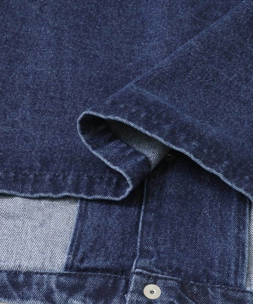 ITEMS URBANRESEARCH（アイテムズ アーバンリサーチ）の「デニムコーチジャケット（デニムジャケット・メンズ・ブラック/オフホワイト/ブルー・MEDIUM/LARGE）」の19枚目の写真