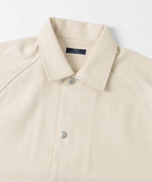 ITEMS URBANRESEARCH（アイテムズ アーバンリサーチ）の「デニムコーチジャケット（デニムジャケット・メンズ・ブラック/オフホワイト/ブルー・MEDIUM/LARGE）」の21枚目の写真