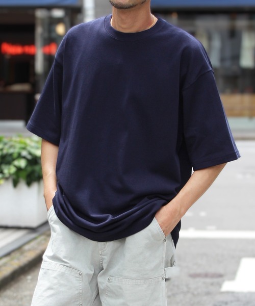 United Athle（ユナイテッドアスレ）の「【UNITED ATHLE】ユナイテッドアスレ 9.1オンス マグナムウェイト ビッグシルエットＴシャツ 4411（Tシャツ/カットソー・メンズ・ホワイト/ブラック/ベージュ/ブルー/ナチュラル/スミクロ/ネイビー/スモークグレー・M/XL/L）」の7枚目の写真