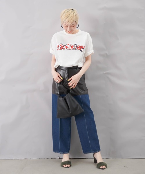 MASTER&Co（マスターアンドコー）の「MASTER&Co. マスター&コー 別注花柄バティック Holiday Tee（Tシャツ/カットソー・レディース・ホワイト・FREE）」の3枚目の写真