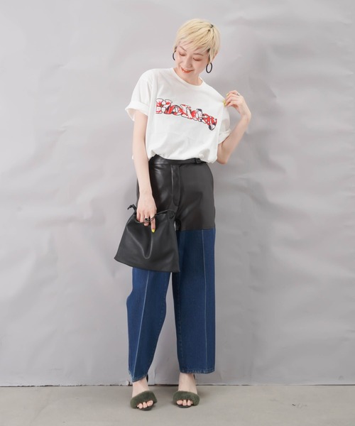 MASTER&Co（マスターアンドコー）の「MASTER&Co. マスター&コー 別注花柄バティック Holiday Tee（Tシャツ/カットソー・レディース・ホワイト・FREE）」の4枚目の写真