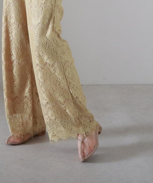 Cheek（チーク）の「シアーレースパンツ（その他パンツ・レディース・キャメル/ブラック/アイボリー・MEDIUM）」の17枚目の写真