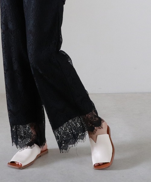 Cheek（チーク）の「シアーレースパンツ（その他パンツ・レディース・キャメル/ブラック/アイボリー・MEDIUM）」の13枚目の写真