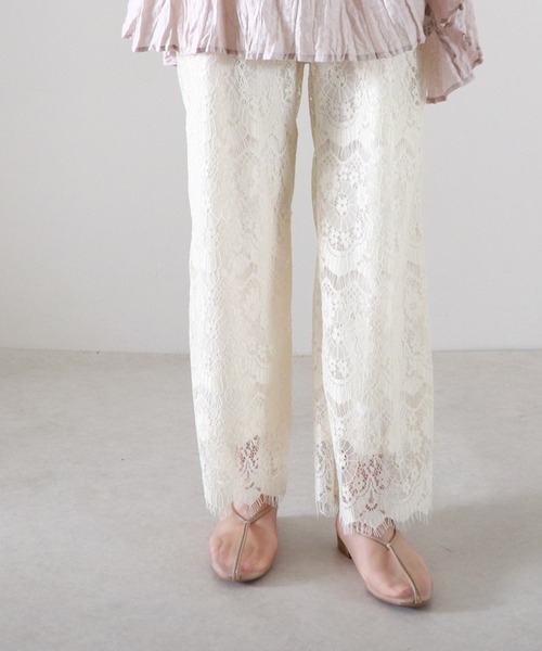 Cheek（チーク）の「シアーレースパンツ（その他パンツ・レディース・キャメル/ブラック/アイボリー・MEDIUM）」の20枚目の写真