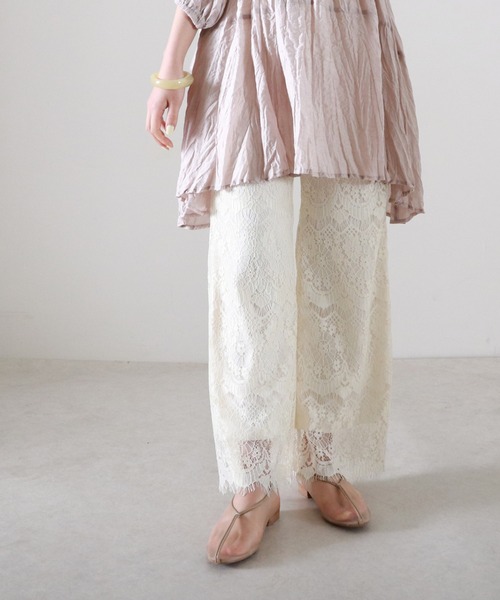 Cheek（チーク）の「シアーレースパンツ（その他パンツ・レディース・キャメル/ブラック/アイボリー・MEDIUM）」の18枚目の写真