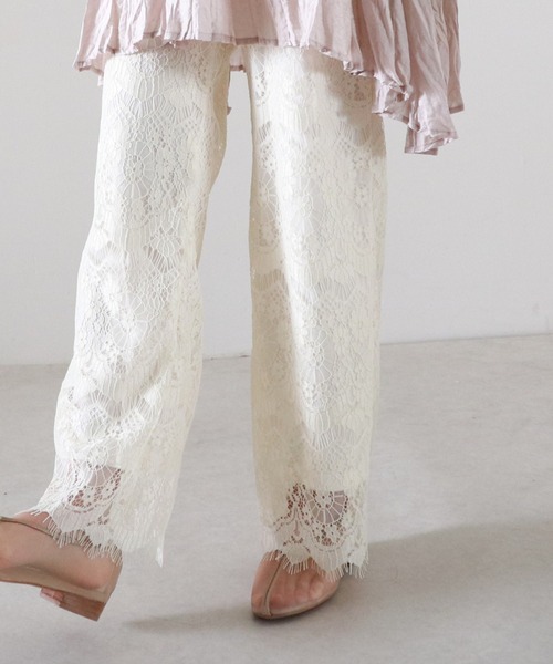 Cheek（チーク）の「シアーレースパンツ（その他パンツ・レディース・キャメル/ブラック/アイボリー・MEDIUM）」の19枚目の写真