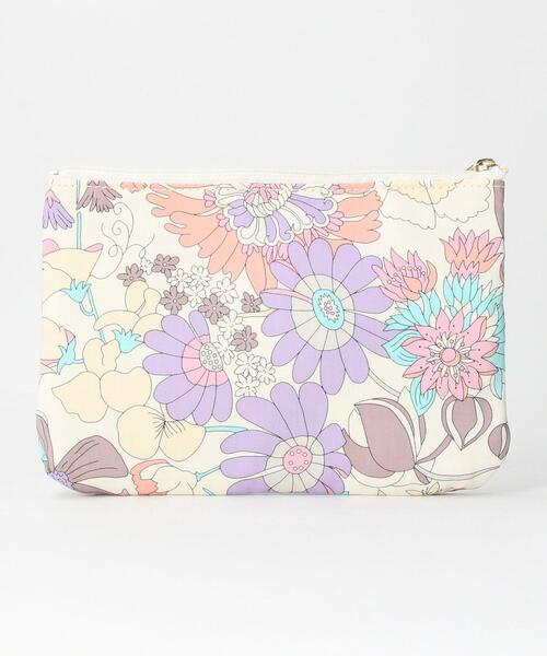 THE STATION STORE(ザ ステーション ストア)の「<FLORET LONDON> スリーファスナー ポーチ(ポーチ・レディース・ピンク/イエロー/ライラック・FREE)」の5枚目の写真